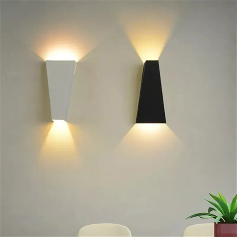 Modern Geometry 10W LED Wall Lamp Bedside Lamp Indoor Living Room Wall Hanging Light Aluminium Body AC 85-265V