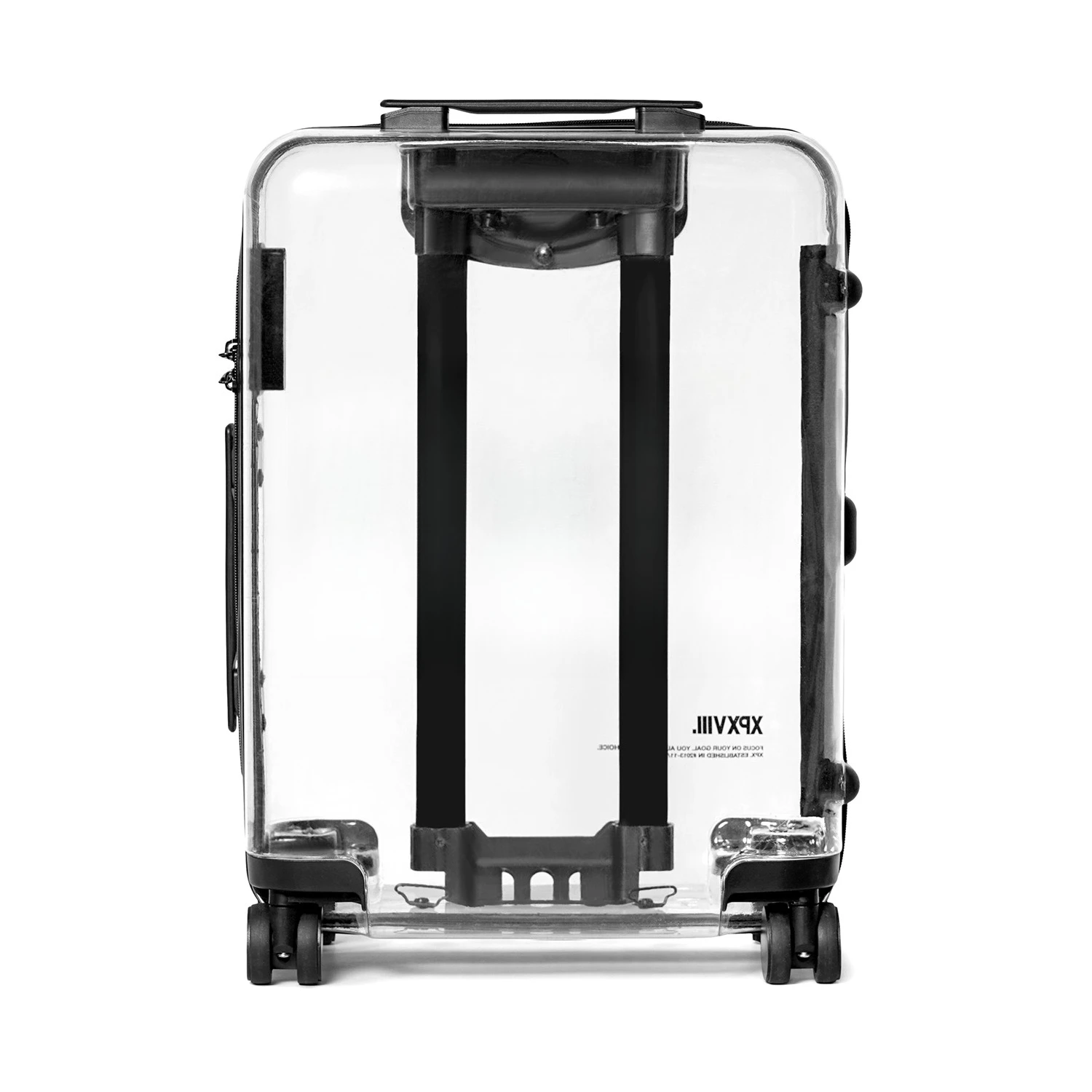 

Transparent suitcase Ordinary combination lock
