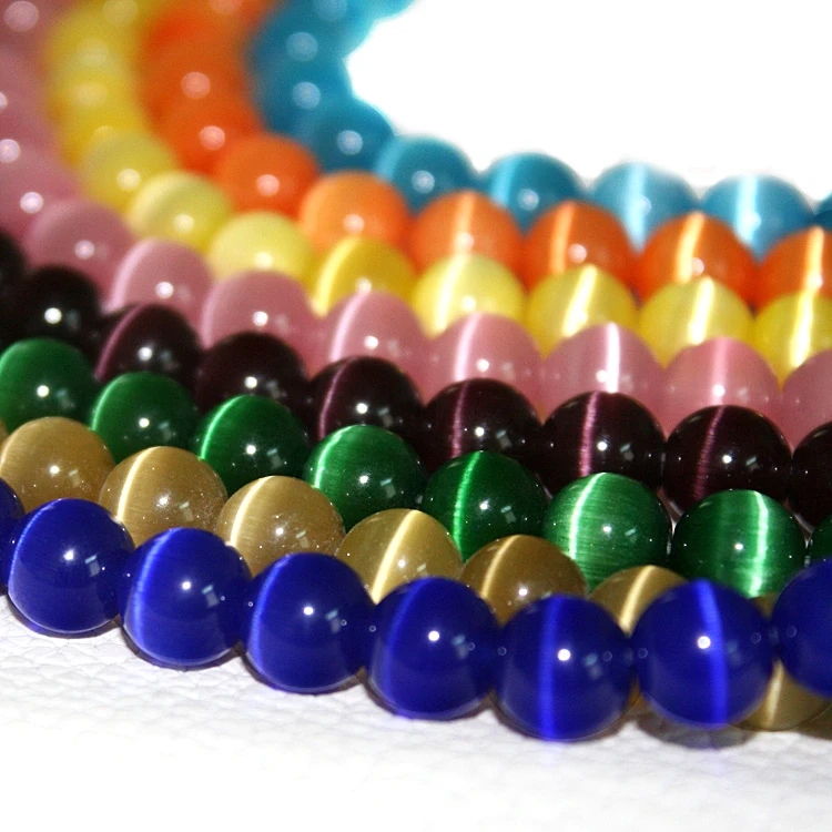 Hot Fashion New Arrival Approx 98pcs/lot Green Round Cat eyes Beads 4mm Glass Beads for DIY Women Handmade Jewelry Findings