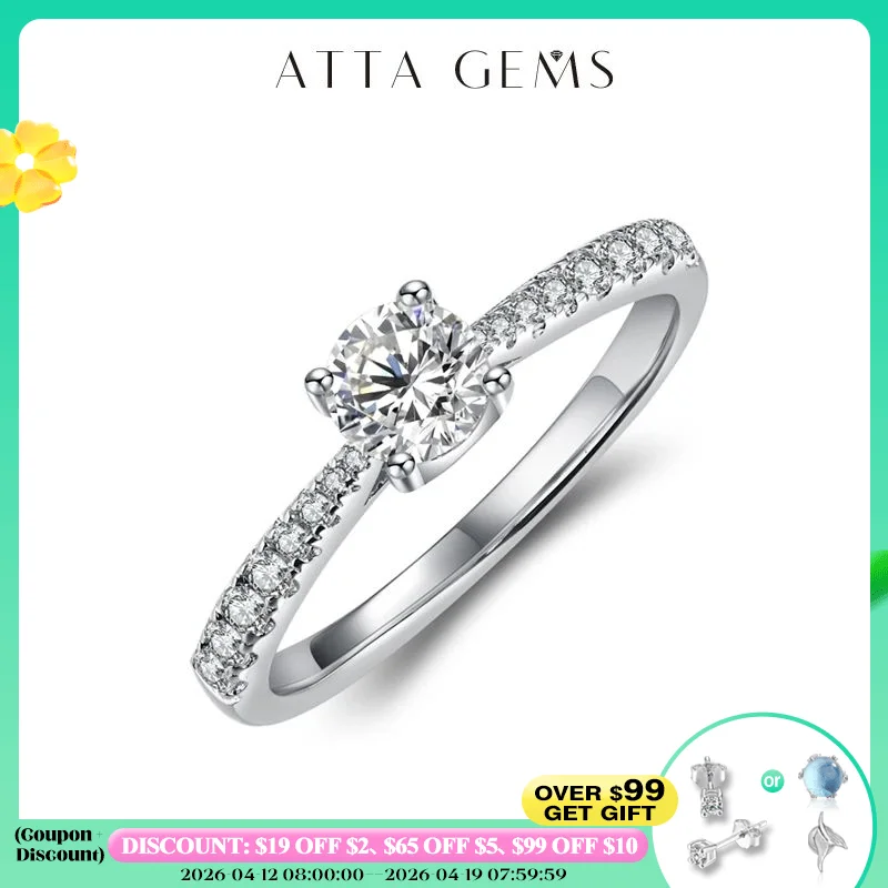 

Кольцо из серебра 5,0 пробы с муассанитом, 925 карат, мм