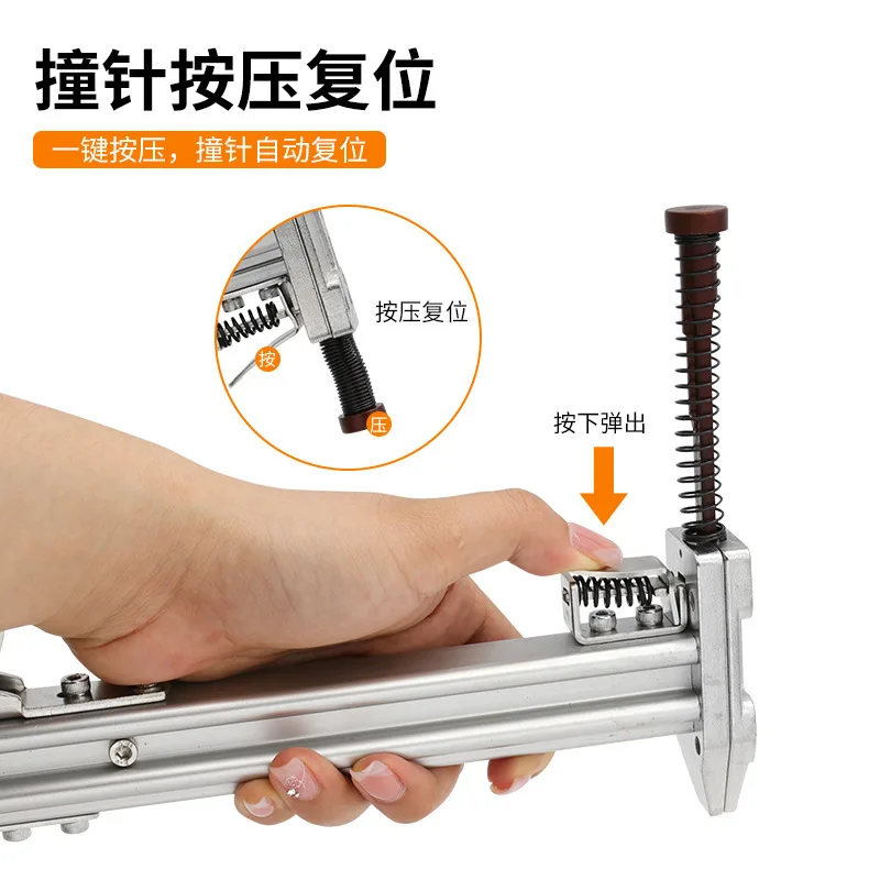 Manual Nail Gun, Steel Shooting ST18 Cement Wire Slot Nailing Tool Straight view 3