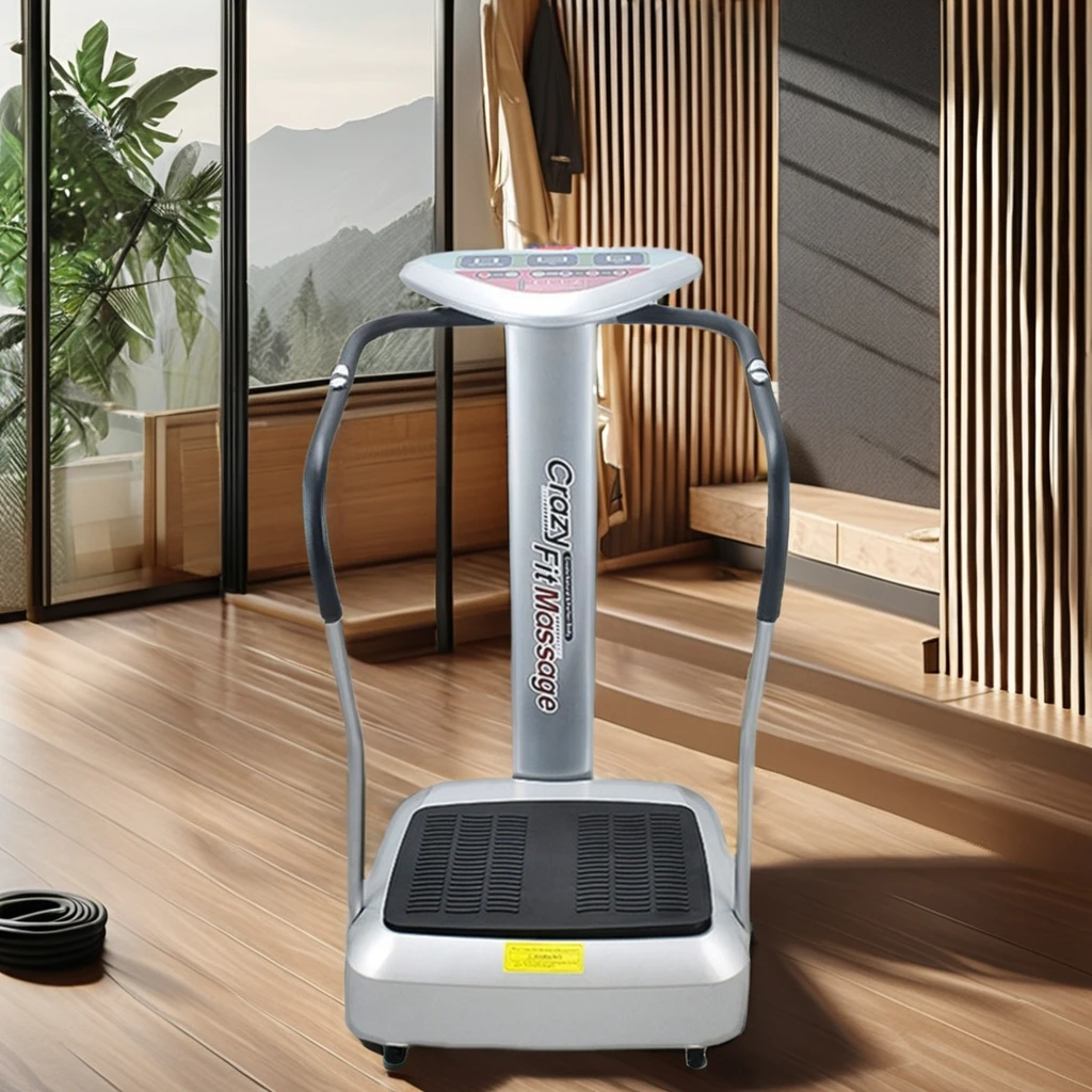 Uso en el hogar Crazy Fit Equipo de gimnasio de acero y ABS Máquina de placa vibratoria de fitness vertical para ejercicio en interiores