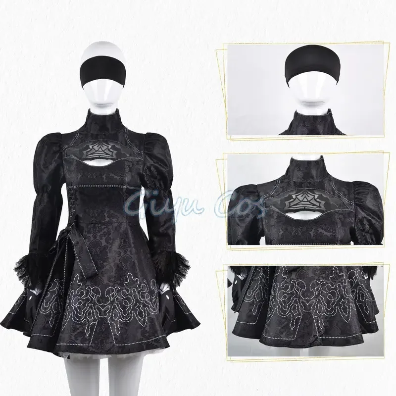 Nier Automata Косплей Костюм Yorha 2B 9S сексуальный наряд игры женские ролевые игры для девочек Хэллоуин вечерние нарядное платье костюмы