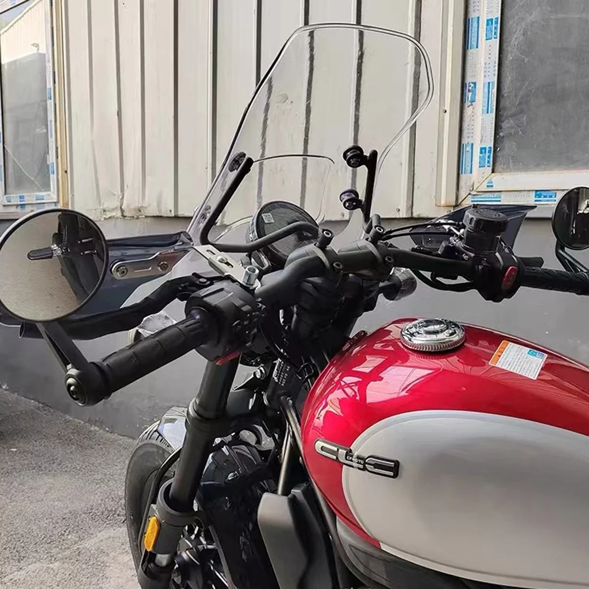 

windshield and windshield modification, front windshield tempered rubber impact resistance For CFMOTO 450CLC 450CL-C