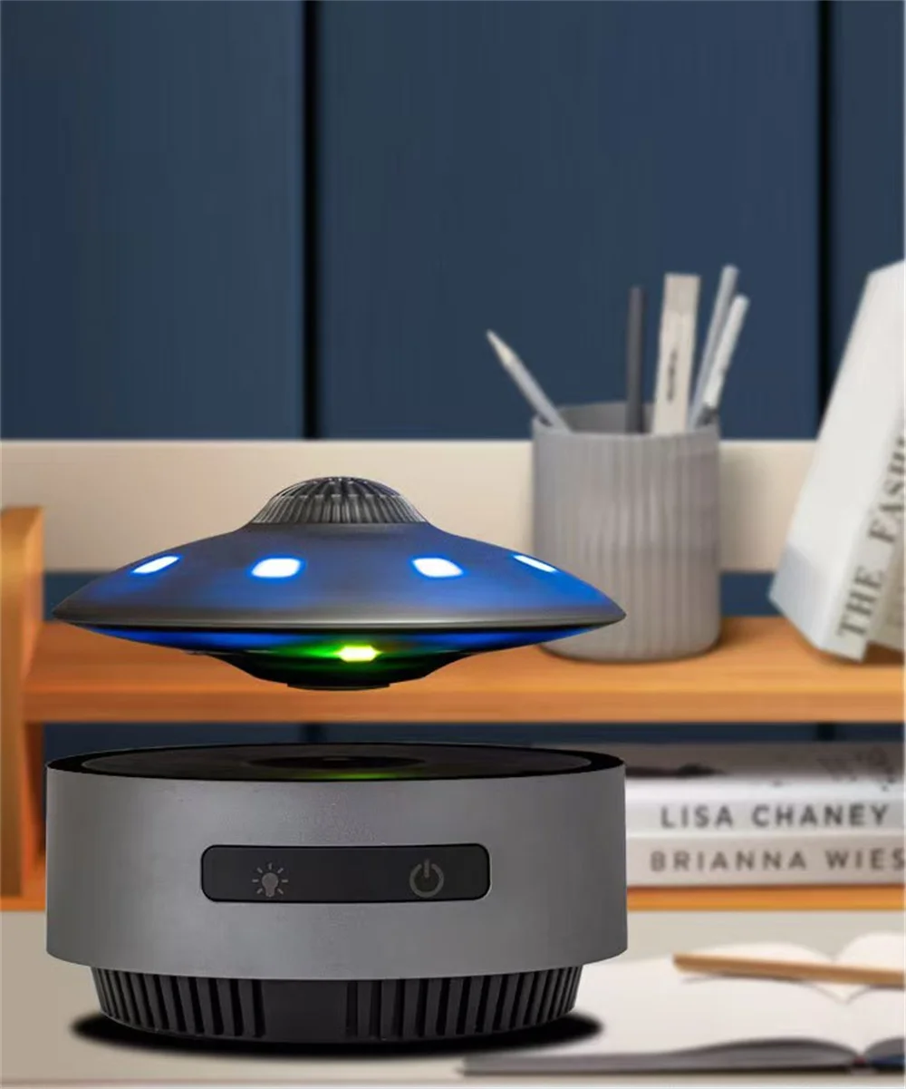 HCNT Maglev UFO Audio Bluetooth Black Technology Audio Desktop Decoration Christmas Gift Holiday Gift