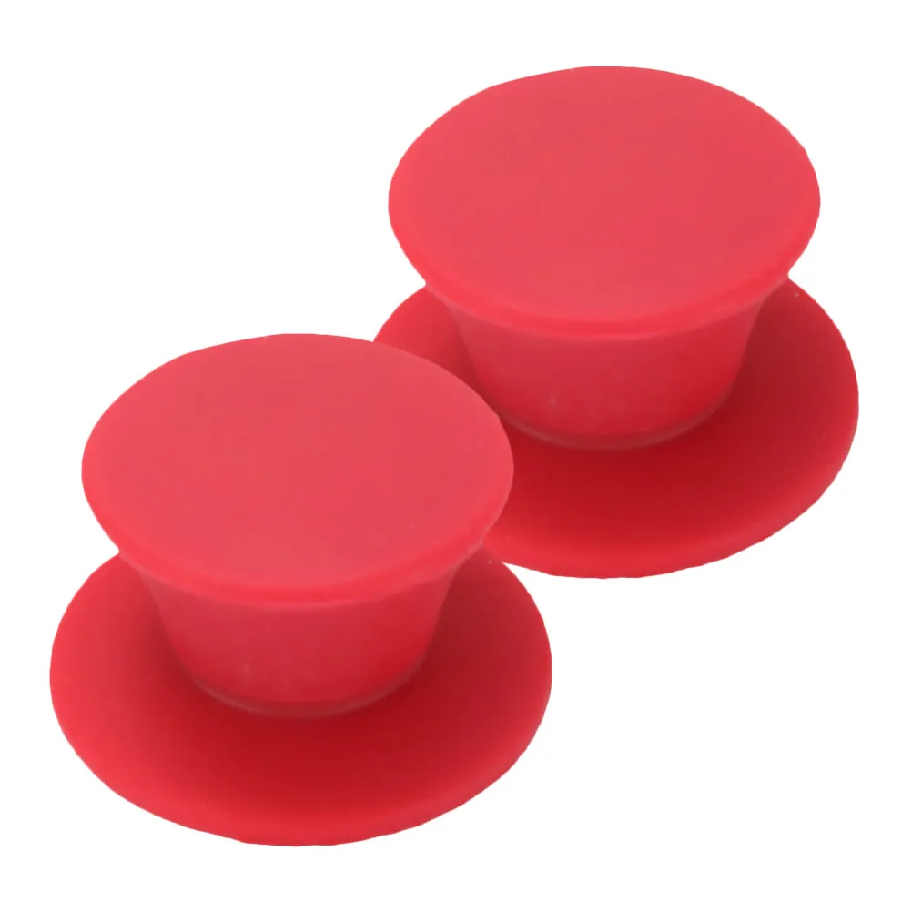 2Pcs Thickened Silicone Pot Lid Handle Cover Safe Non Deformable Reusable Anti Burn Lid Knob Sleeve Cooking Pot Accessory