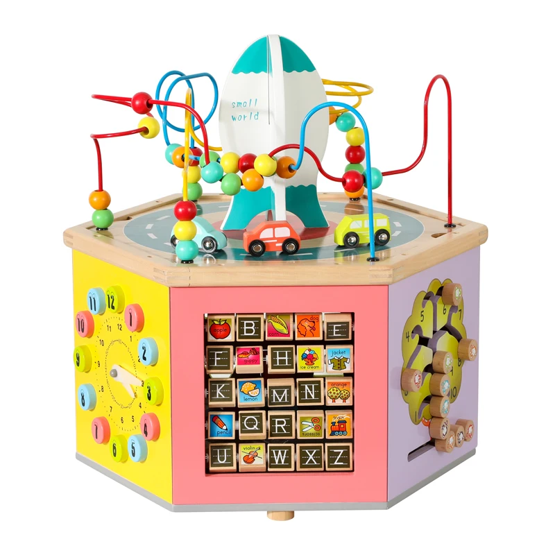 

Wholesale Wooden 8In1 Sensory Smart Toys High Quality Creative Multi-Function Educational Kids Activity Busy Box for Unisex Kids