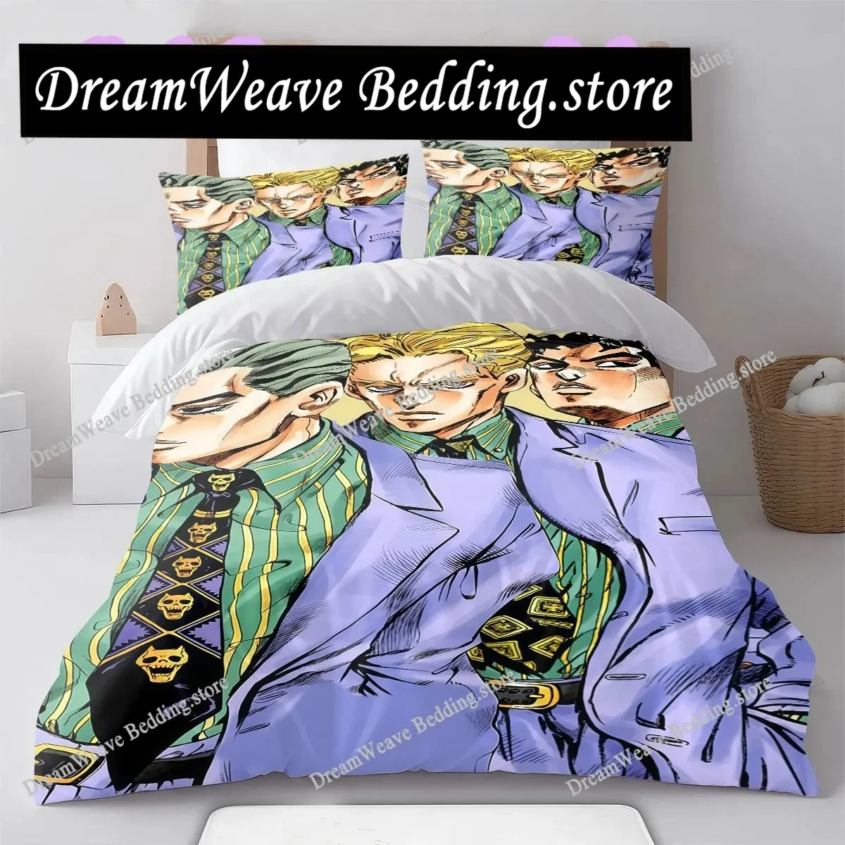 JOJO cool Character Soft and Comfortable Duvet Cover, Children's Bedding Set Gift, Extra Large Size, Various Sizes Available