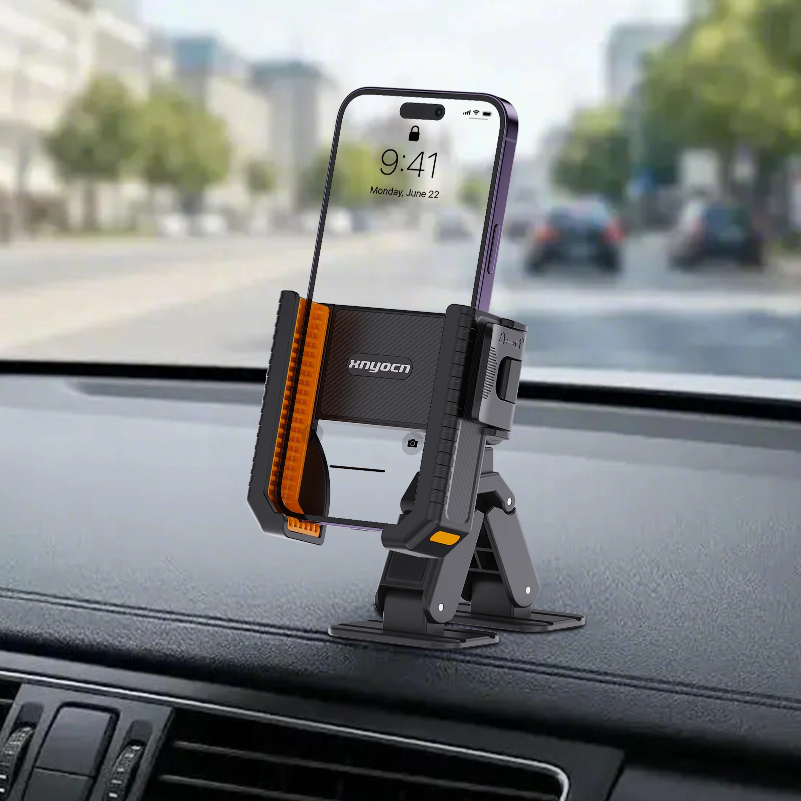 

Xnyocn Universal Sticky Phone Holder with Memory Lock for Car Wall Gym Office Desk Anywhere Smartphone Stand 4-7 Inch Bracket