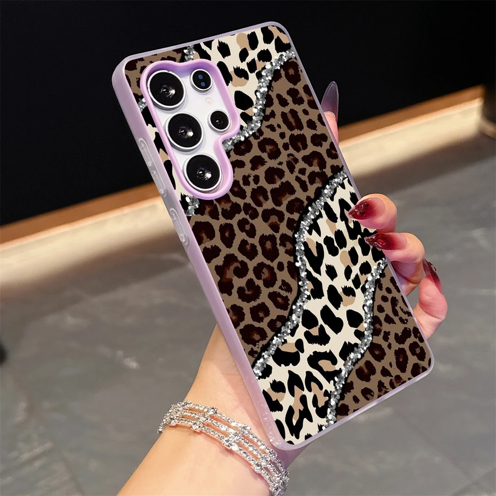 Für Samsung Galaxy S21 S26 S25 S24 S23 S22 Ultra Plus FE Hülle Luxus Leopardenmuster Cover Für A37 A36 A54 A55 A56 Drop Funda – Detail 8