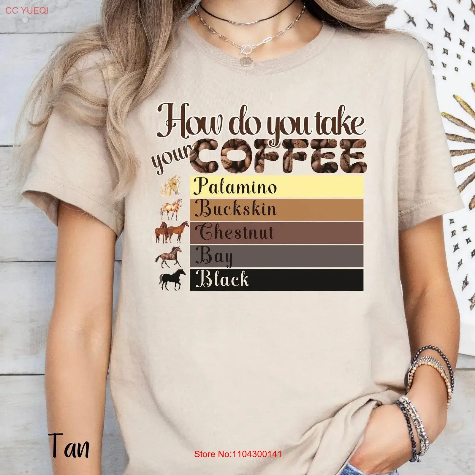 Horse Coffee Lover T Shirt Mama Crazy Horsegirl Weekends Sweater vintage Washed Versatile homme fashion Unisex Soft Stretched