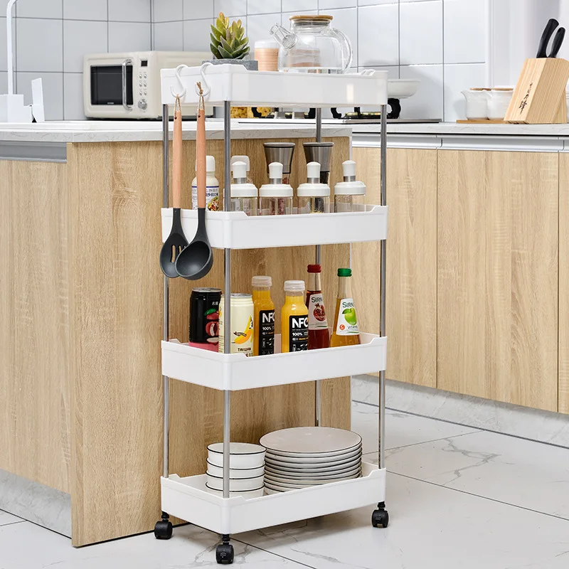 Multi-Purpose Slim Rolling Cart for Home   A must-have for bathrooms/kitchens! Floor-standing design, freely movable,