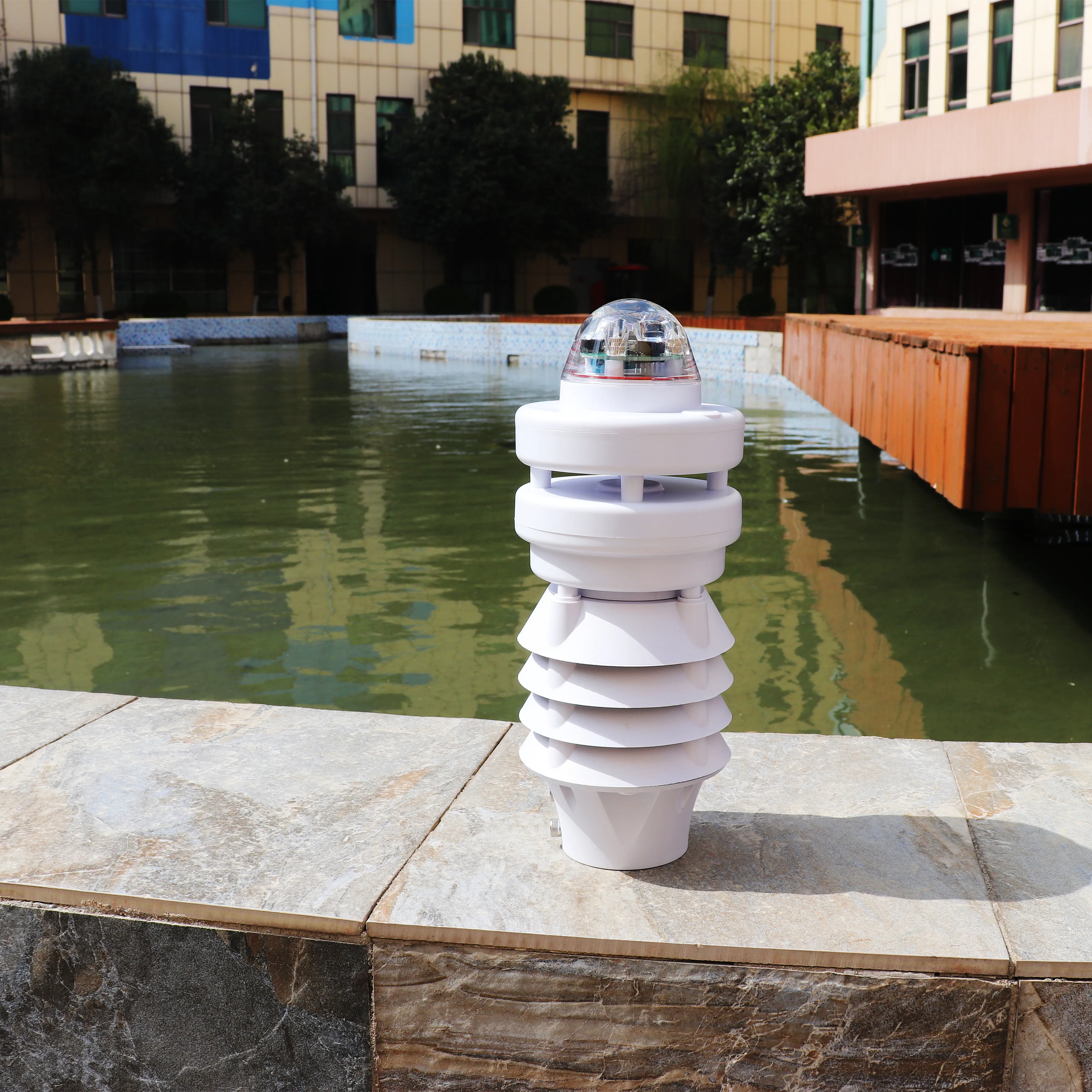 AIR TEMPERATURE HUMIDITY PRESSURE ULTRASONIC WIND SPEED DIRECTION OPTICAL RAINFALL 6 IN 1 AGRICULTURE WEATHER STATION