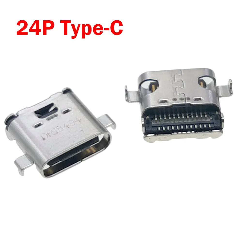 10pcs 24Pin USB Type C Charge Socket Type-C Connector For ASUS Lenovo USB C USB3.1 Charging Port DC Power Jack Connector