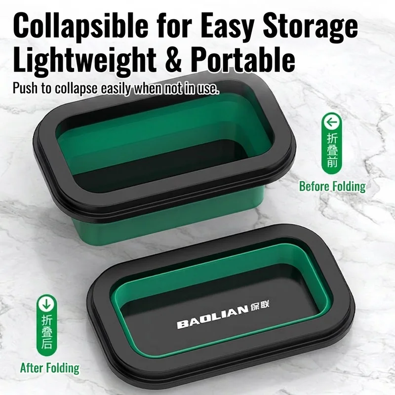Magnetic Tray Silicone Organizer Screws With Compartments Bowl Tool Collapsible Box Storage Plastic Part for Plumber