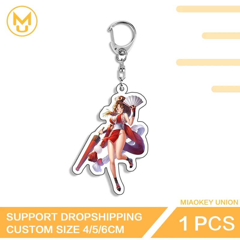 Mai Shiranui Acryl-Schlüsselanhänger, Persönlicher Multifunktions-Schlüsselring, Langlebiges Premium-Mode-Accessoire für Taschen-Dekoration