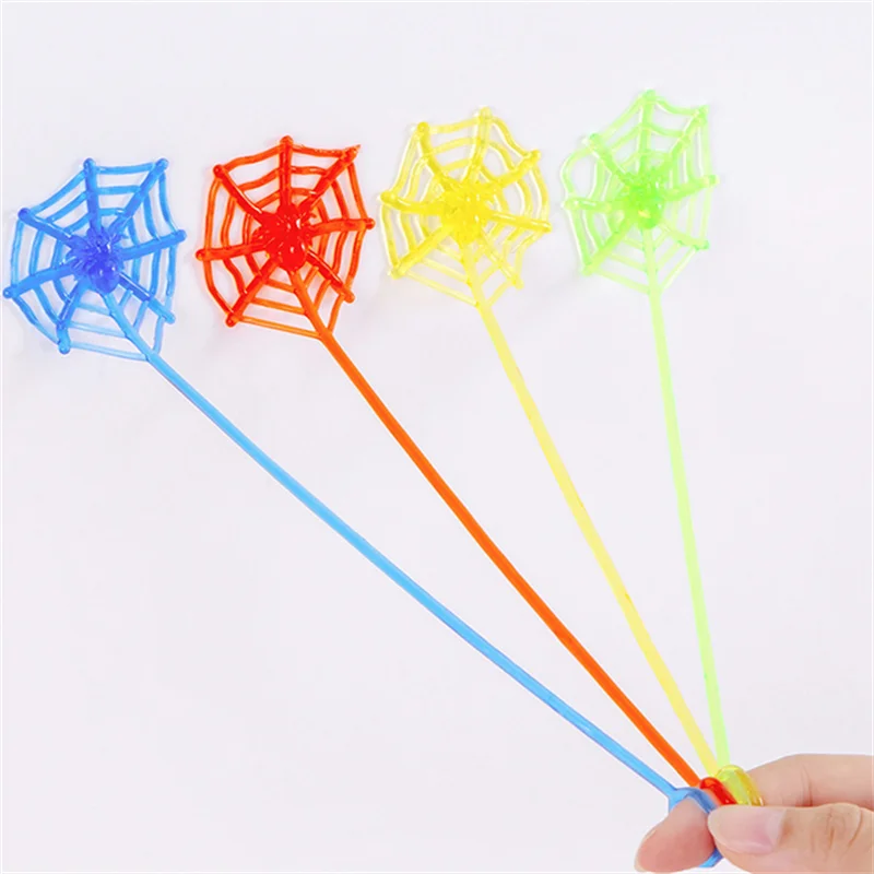 5/10/50PCS Random Color Stretchable Climbing Spider Web Tricky Toys Kids Birthday Party Baby Shower Gift Rewards Halloween Party
