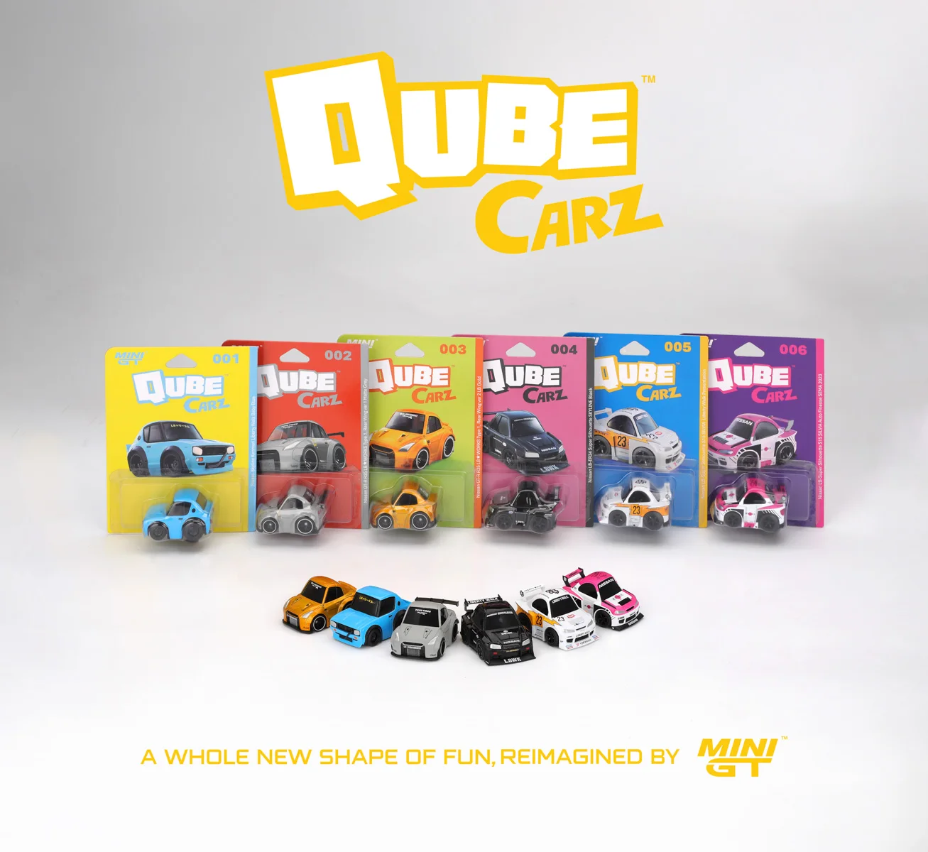 MINIGT QubeCarz Nissan LB Set Alloy Card Packaging