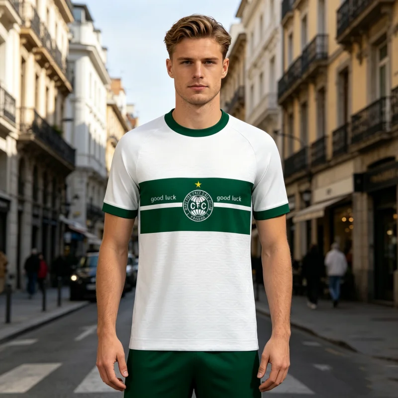 Camisetas Casuais Unissex Coritiba FC 2026: Estilo Moderno, Leve, Respirável e de Secagem Rápida para Toda a Família e Crianças