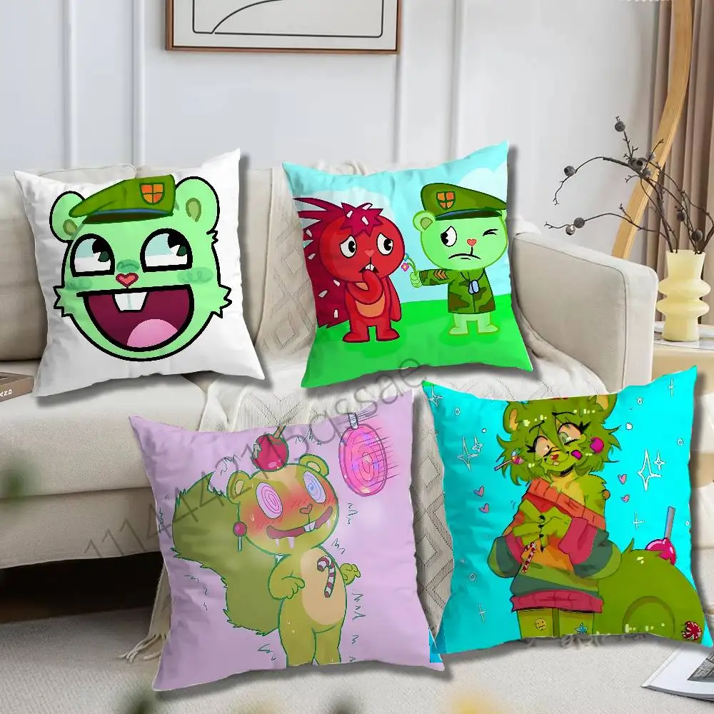 Repetitive cycle Flippy Flaky HTF Pillow case Printed Polyester Throw Pillow Cover Decorative Sofa Cushion Pillowslip Home Decor