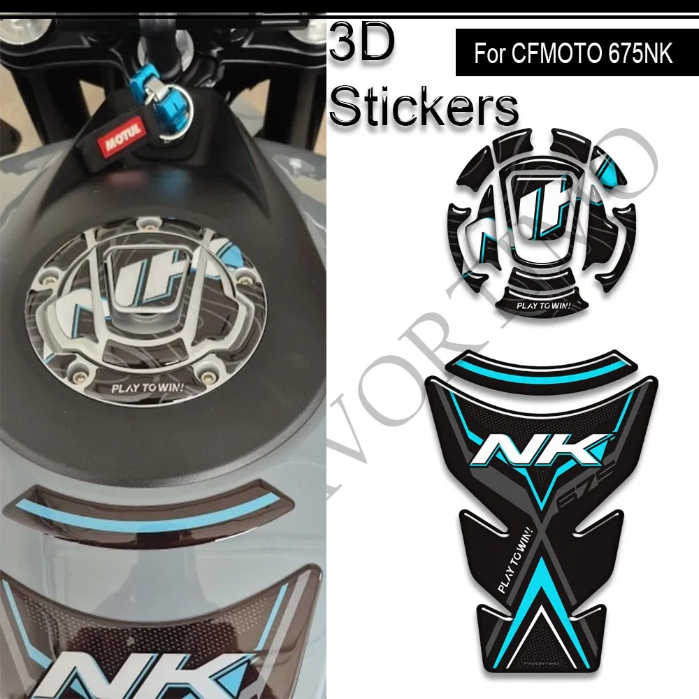 

For CFMOTO 675NK 675 NK 2024 2025 Motorcycle Tank Pad Side Grips Gas Fuel Oil Knee Protector Stickers Decals
