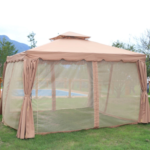 Cheap price roman gazebo 3x3  with mosquito net