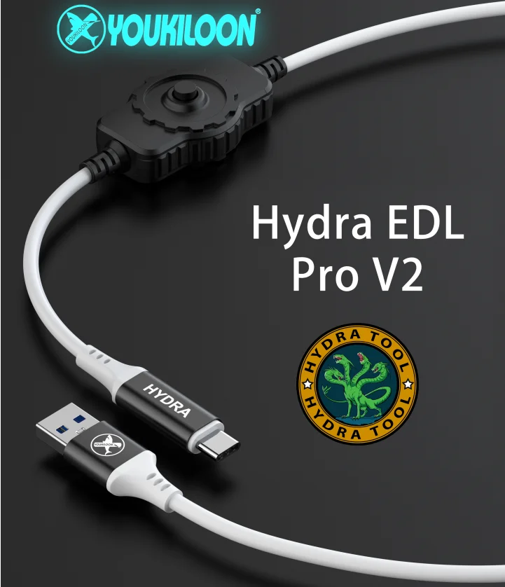 كابل HYDRA V2 EDL Pro/أجهزة دعم من النوع C/نماذج قوية/تنزيل الطوارئ (EDL)/أدوات إصلاح الهاتف المحمول