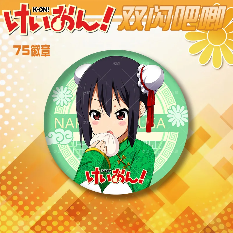 ك أون! شارات المينا يوي Azusa دبابيس ميو ريتسو موجي دبابيس الرسوم المتحركة بروش Kawaii أنيمي شارة لحقيبة الظهر الملابس التلبيب الهدايا