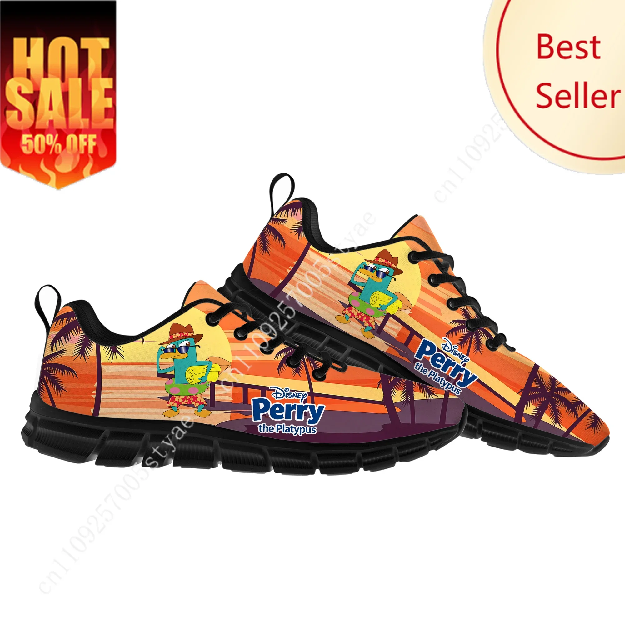

Perry The Platypus Sports Shoes Disney Cartoon Decorate Sneakers Design Your Photo Logo Text Party Holiday Gifts Custom Shoe
