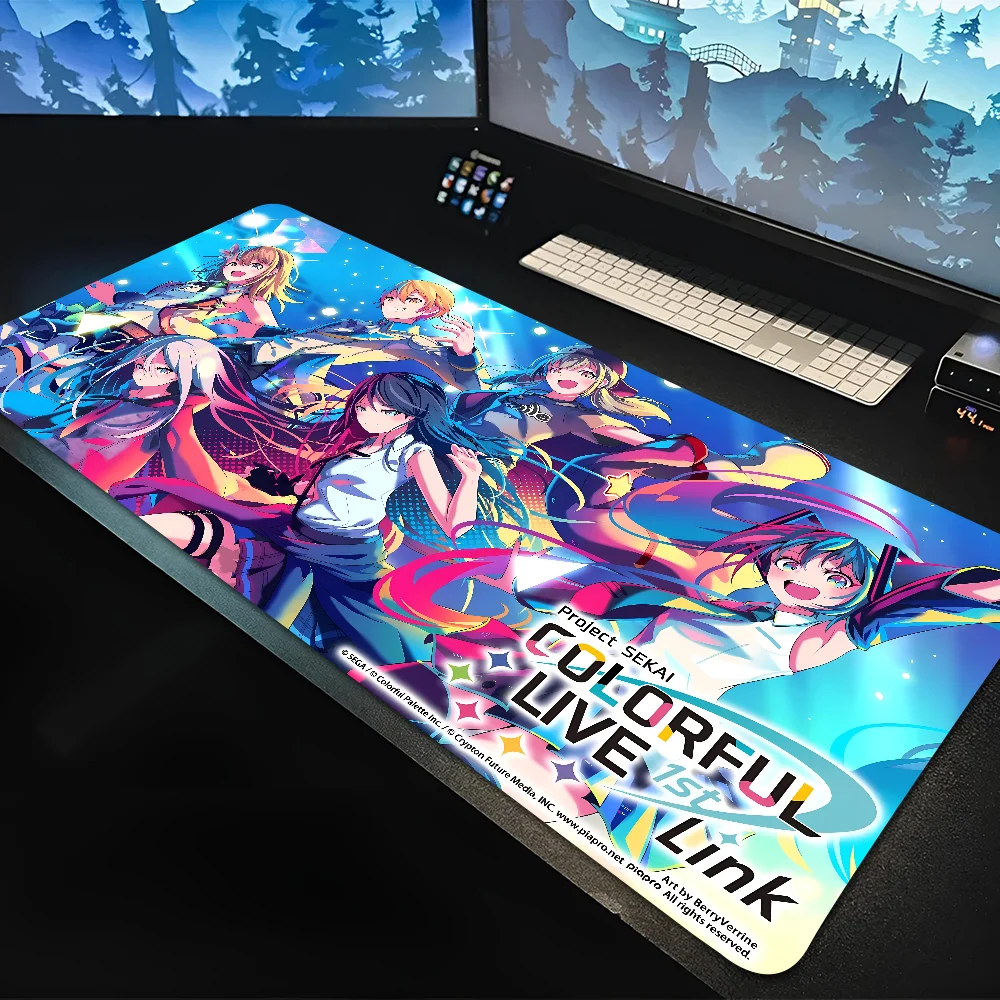 Anime P-Project S-Sekai Mousepad Large Gaming Mouse Pad LockEdge Thickened Computer Keyboard Table Desk Mat