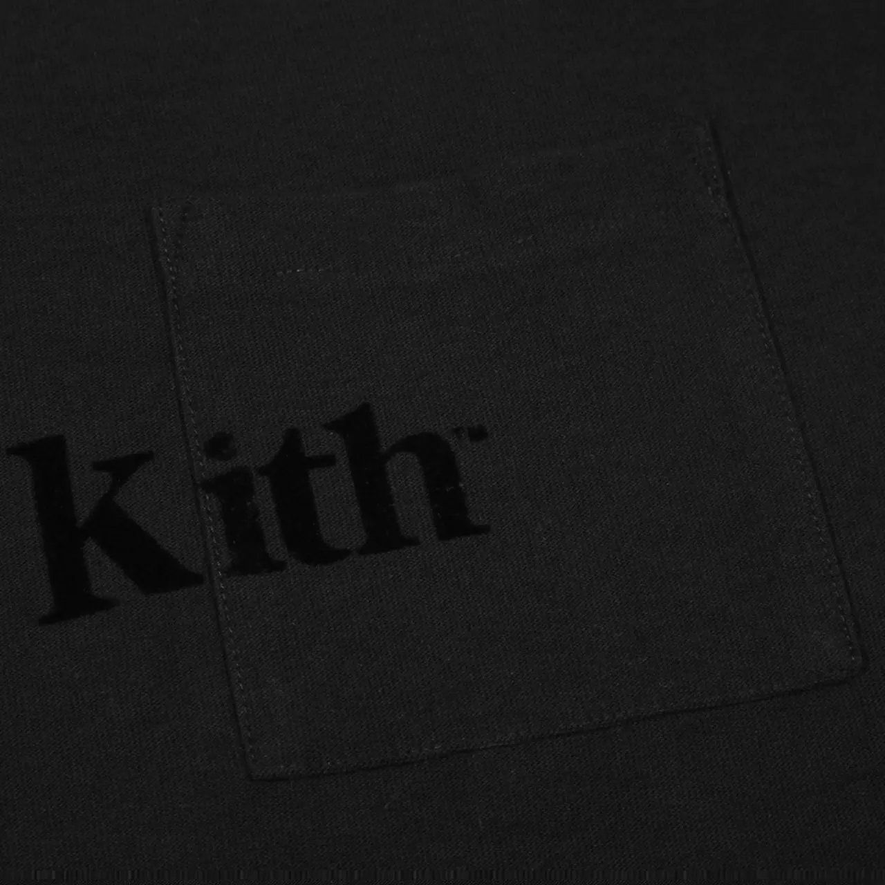 KITH SS Quinn Tee Flocking Short Sleeve Washed Loose Casual T 