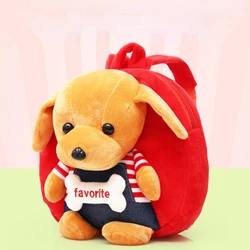 Mochila Kindergarten Schoolbag Cute Cartoon Dog Children's Backpacks Baby Girl Boy Plush Toys Small Bags 1-4Y Kids Shoulders Bag