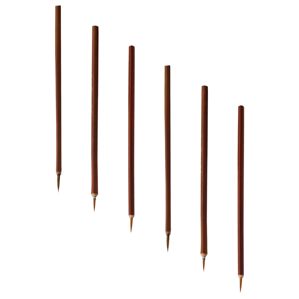 

6pcs Brush Set Fine Tip Drawing Pens For Kids Artists Watercolor Line Art Supplies Detail Painting Pen Oil Painting Accessories