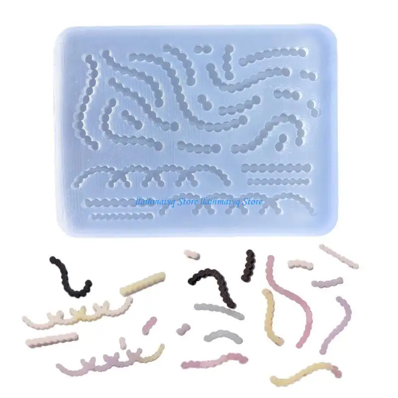 573B Silicone Shaker Filling Mold for DIY Jewelry Making,Pendant,Keychain