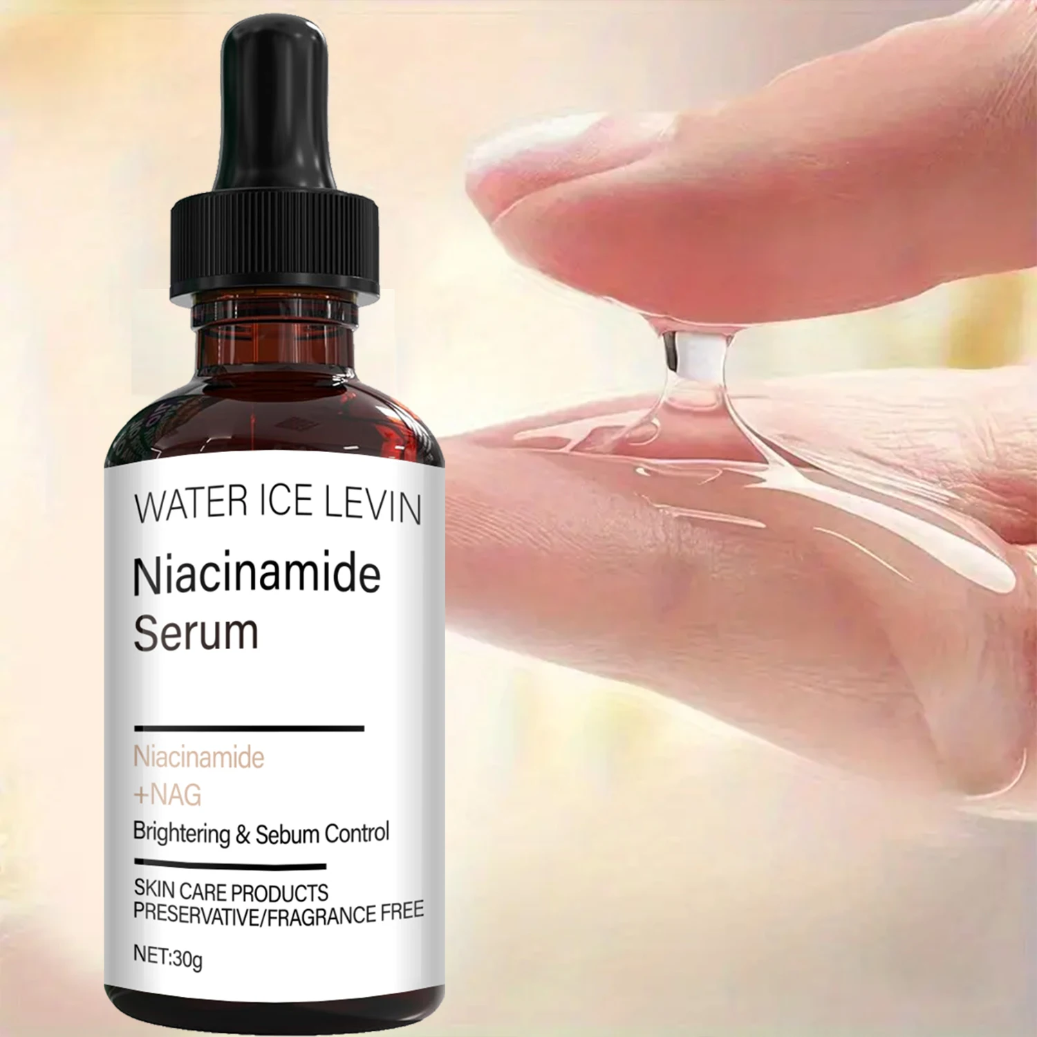 Niacinamide Serum with Bee Venom & Collagen for Brighter, Oil-Control Skin - Preservative & Fragrance-Free Formula.