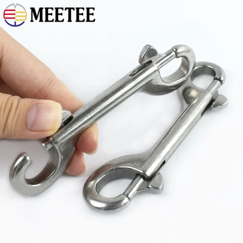 

5/10P 76-115mm Stainless Steel Snap Buckles Bag Small Carabiner Clips Clasp Dog Collar Keychain Hanger Hook Hardware Sewing