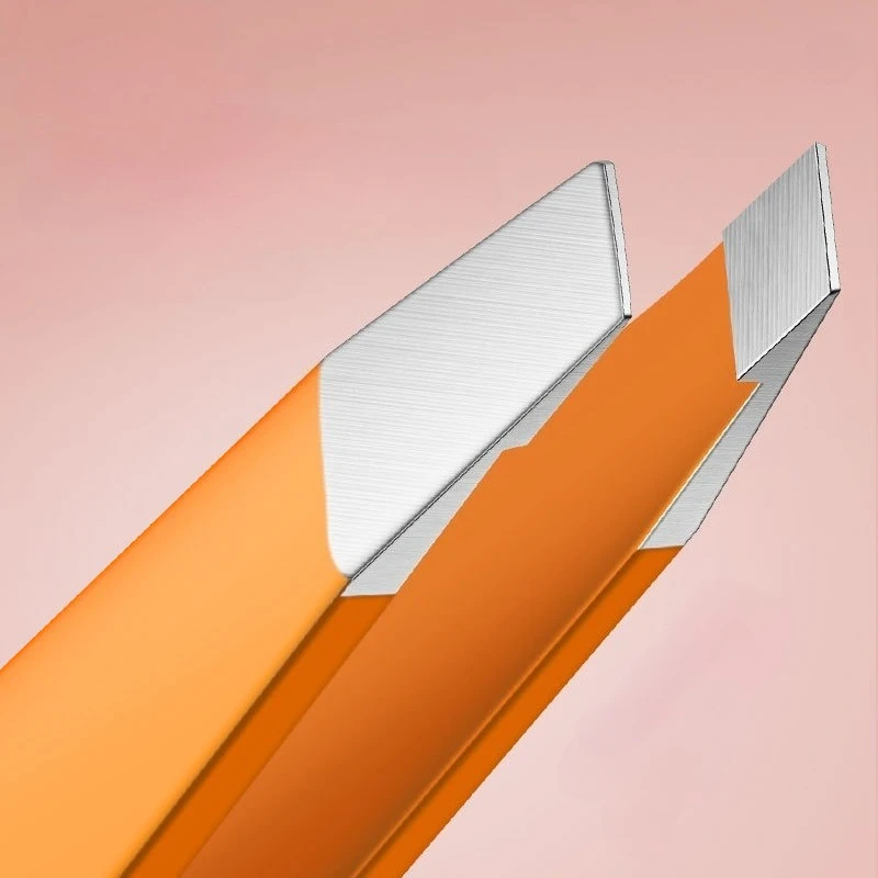 Pinça de aliciamento masculina para barba e bigode, aço inoxidável, grau profissional, durável, ferramenta aparador de pelos faciais