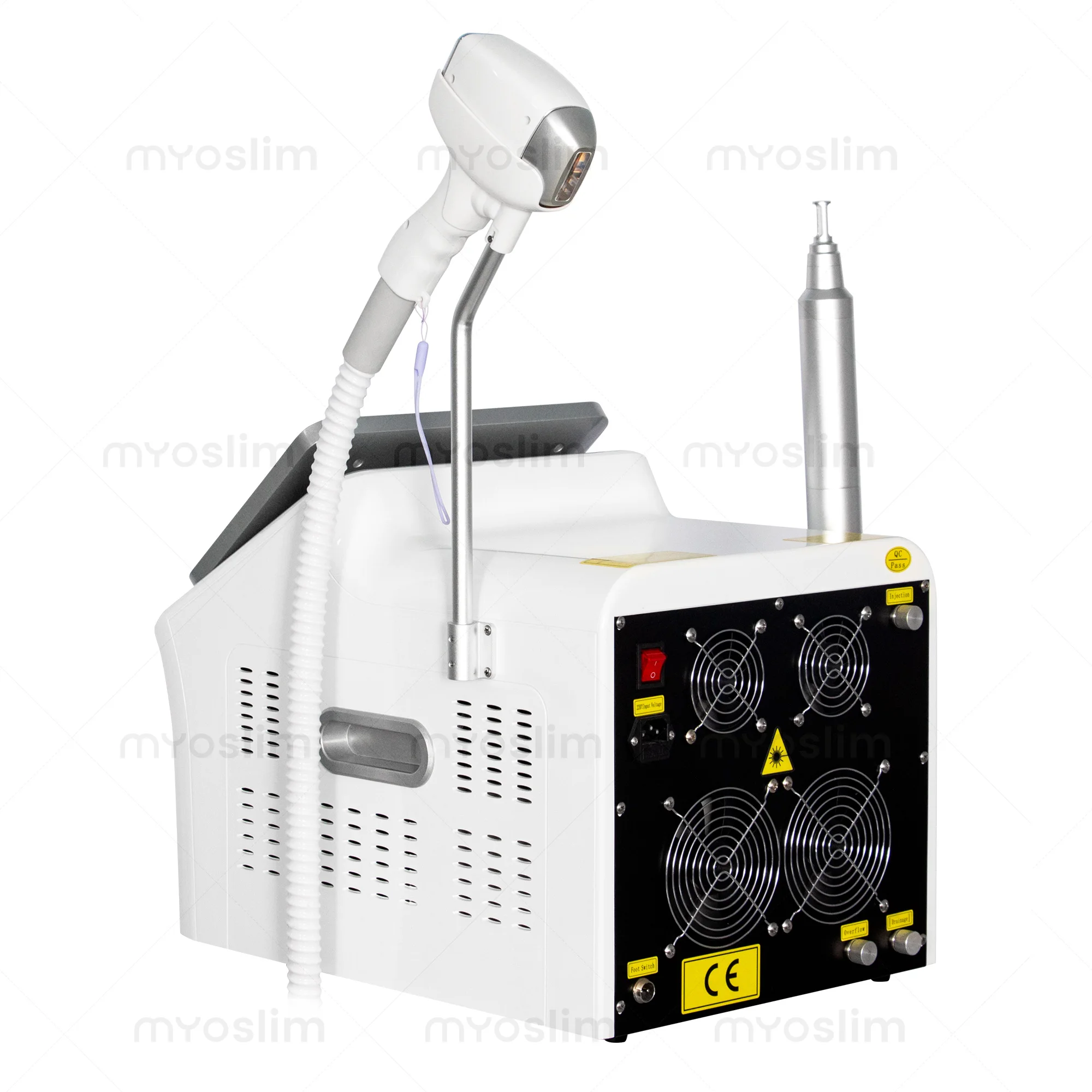 6000W Soprano 2 in 1 808+ Picosecond  Diode Laser Hair Removal Device Picosecond Tattoo Removal Permanent Hair Removal 16 Bars