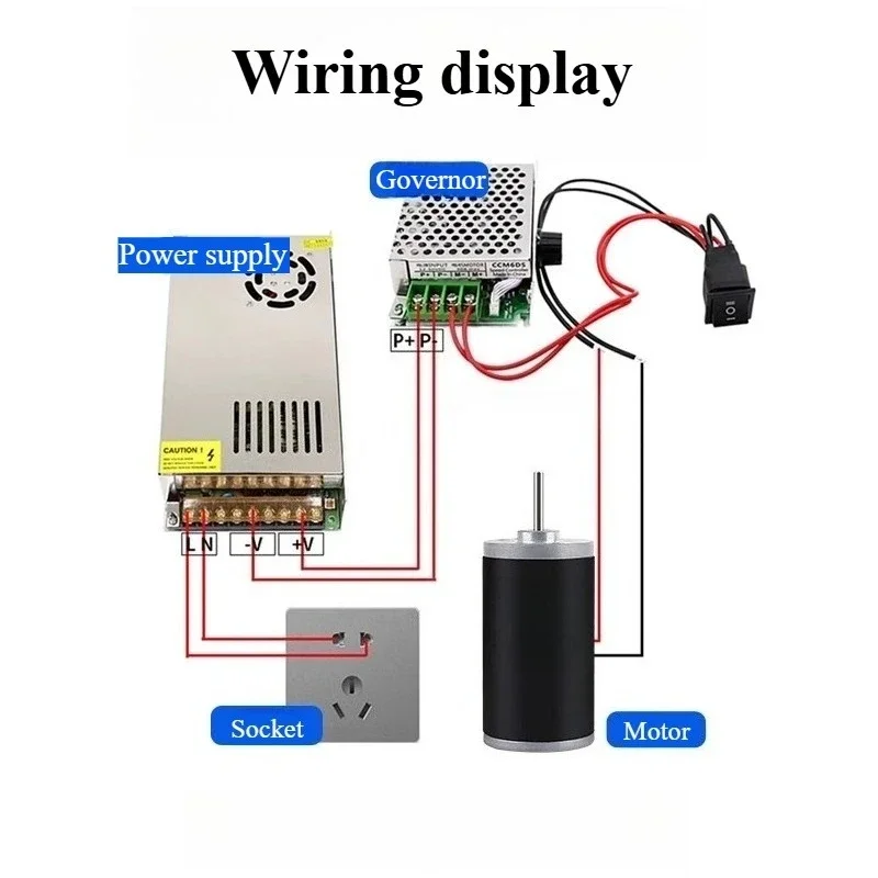 Permanent Magnet DC 60SRZ Motor High Speed Regulation 12V24V Cotton Candy Silent micro Motor with Brush