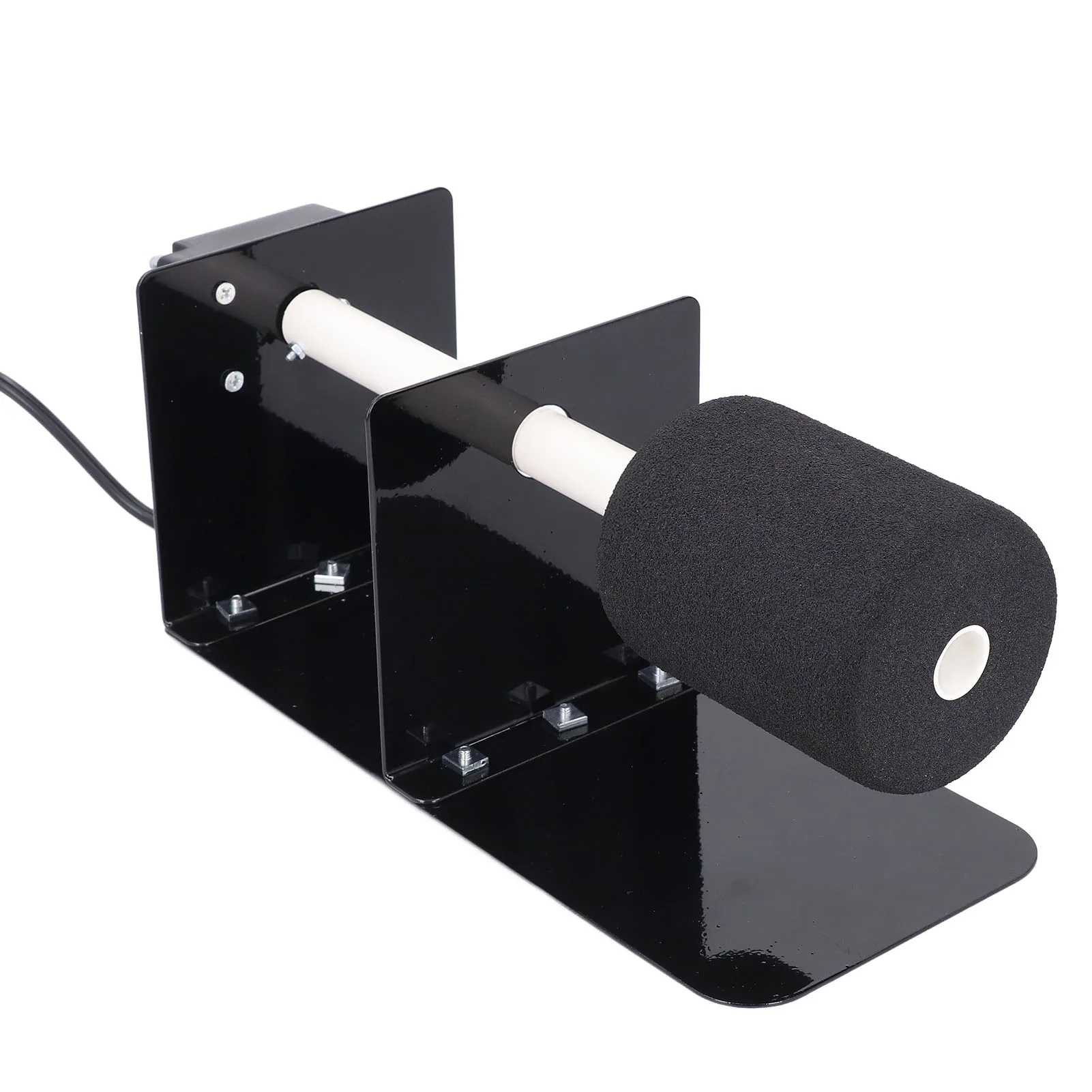 Single Shaft Cup Turner with Stand 2 Sponges Metal Frame Cup Rotating Machine Kit for DIY Epoxy Resin Crafts Tumbler Making