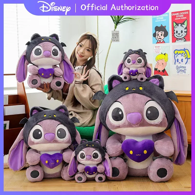 Cartoon Demon Stuffed Doll Soft Anime Pillow Kawaii Souvenir Birthday Gift 30CM-80CM New Disney Lilo & Stitch Plush Toy Cute