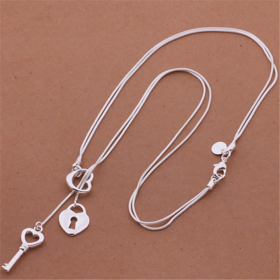Promotional 925 Sterling Silver charms high-quality jewelry exquisite fashion women classic necklace cute wedding