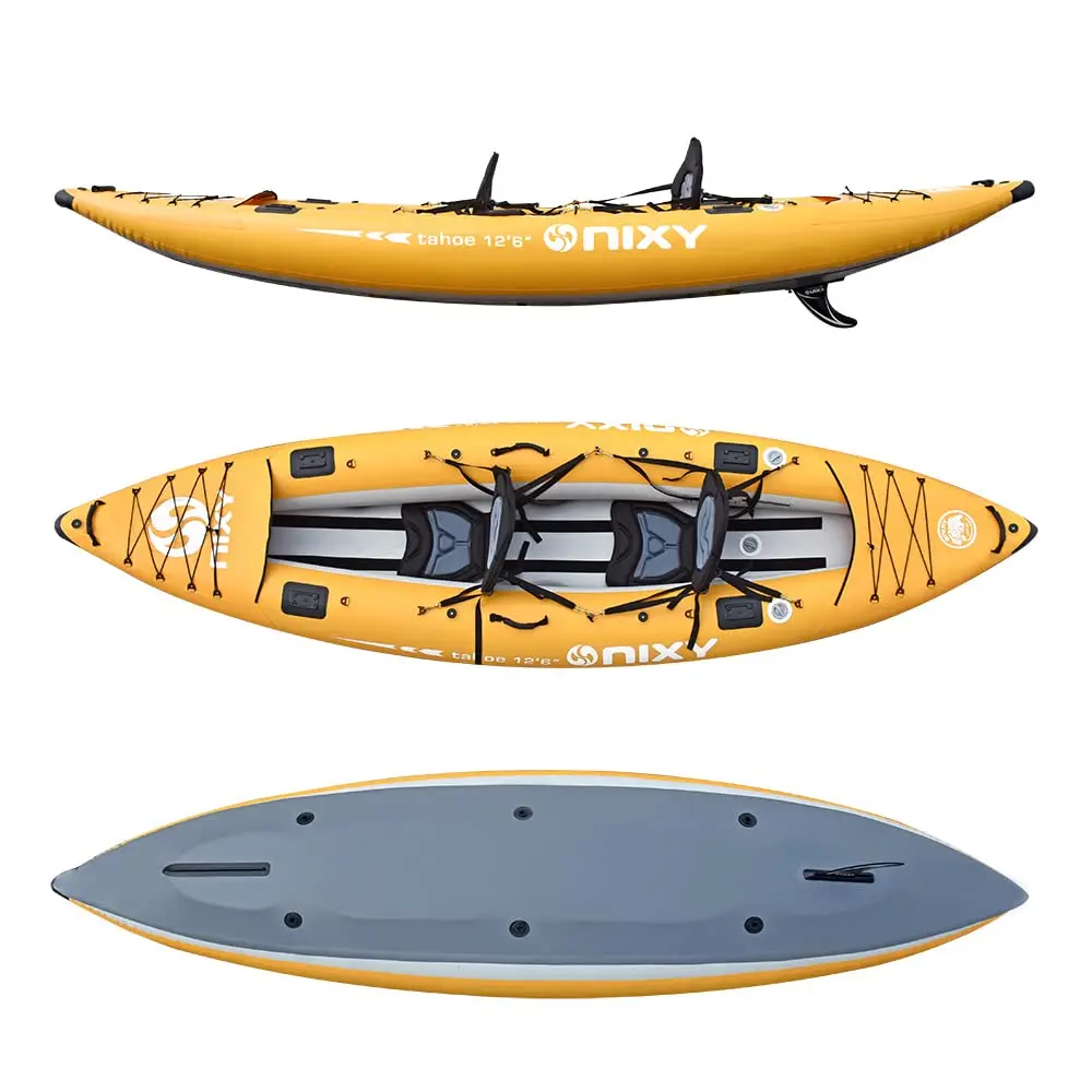 Inflatable Kayak - Premium Single & Double Person Kayak Durable Design, Portable and Stable with Advanced, Custom