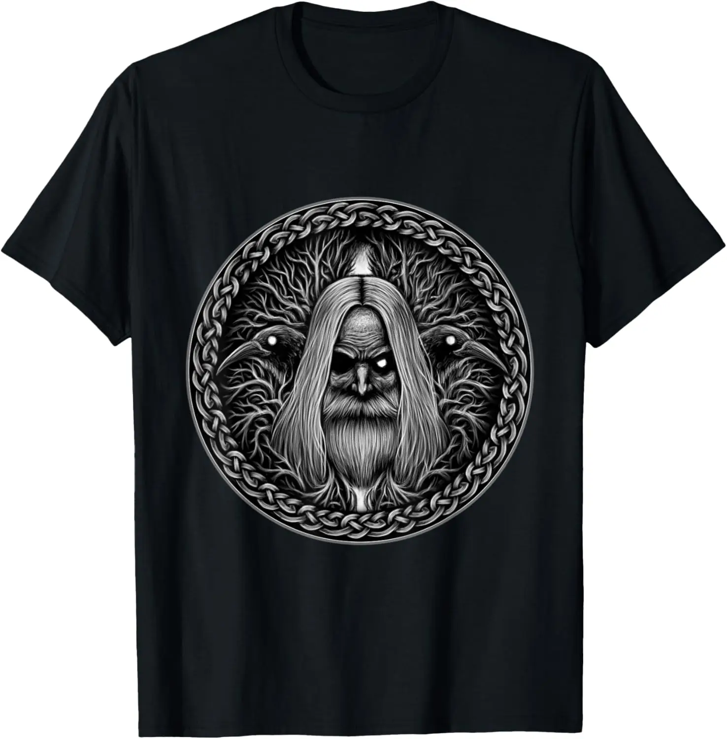 

King Wotan Norse Myth All Father Odin God Valhalla T-Shirt 100% Cotton O-Neck Short Sleeve Summer Casual Mens T-shirt Streetwear