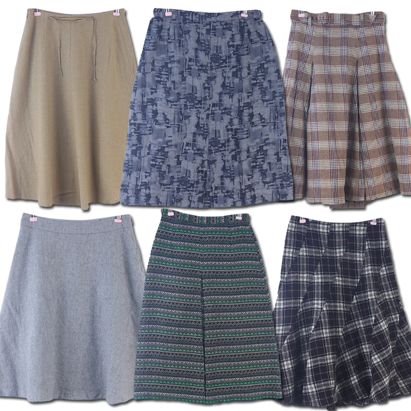 

Винтажная клетчатая юбка-карандаш с высокой талией для женщин, облегающая, из мягкой ткани (полиэстер/шерсть)