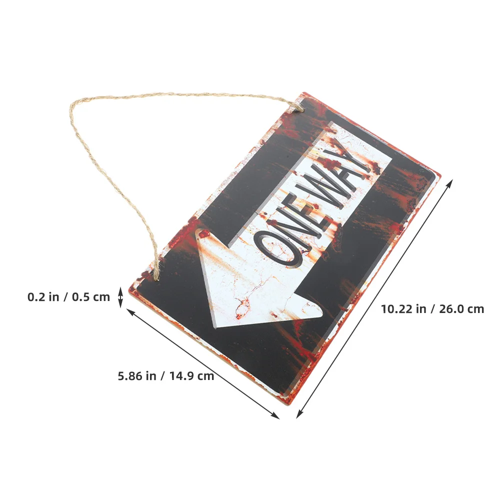 

2Pcs Wooden Wall Decor Hanging One Way Sign Rustic Wood Wall Hanging Sign Decor for Home Kitchen Bar Garden Living Room