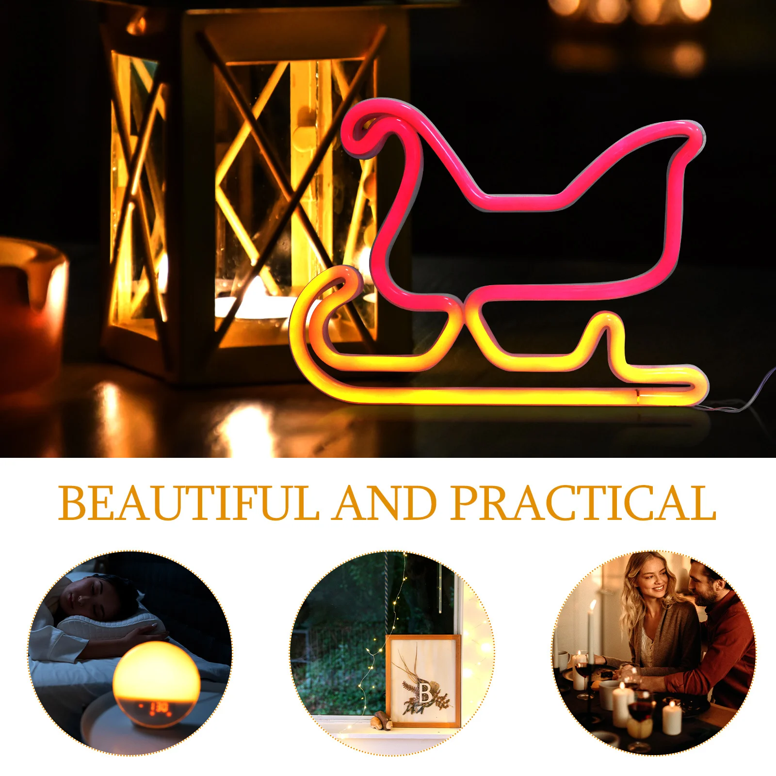 安定したネオンナイトライトクリスマスランプ装飾クリエイティブLEDライトリビングルームホームデコレーションクリスマスオーナメント安定したオーナメント