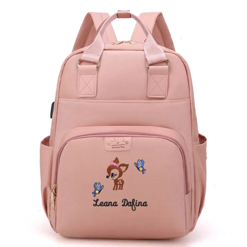 Custom Your Text Travel High-capacity Business Women\'s Backpack Waterproof Ladies Backpacks Shoulder Backpack Laptop Backpack