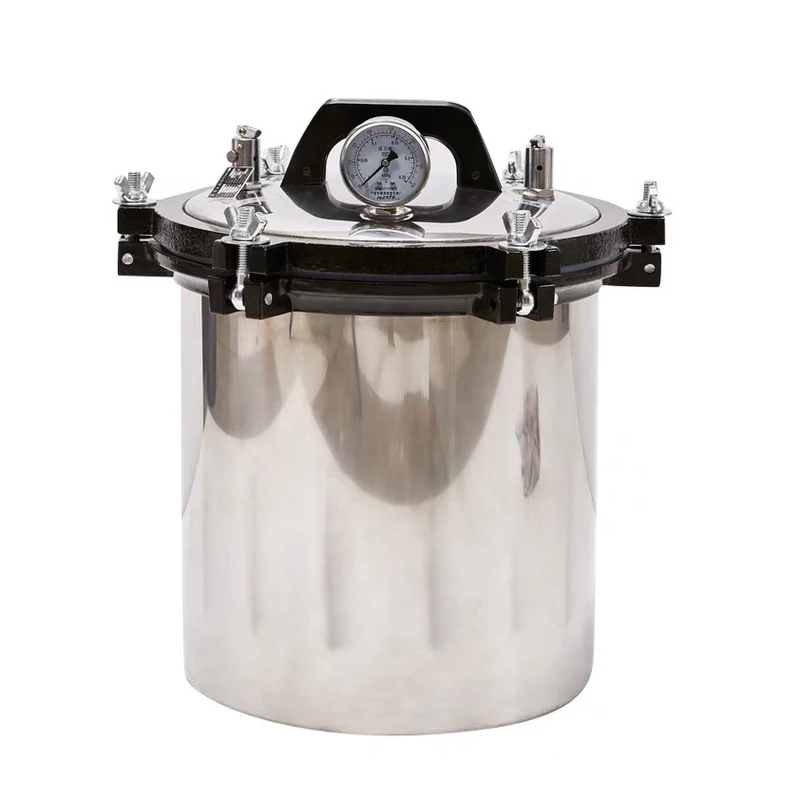 

Stainless steel pressure steam sterilizer sterilization pot sterilization pot portable laboratory 12L18L24L