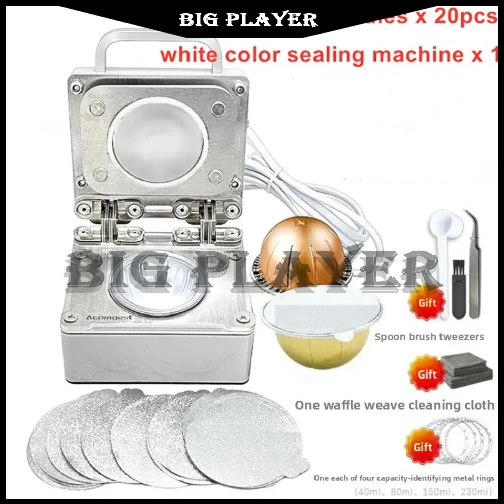 

110 В-220 В DIY машина для запечатывания кофейных капсул алюминиевый герметик для Vertuo